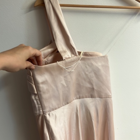 Significant Other silky blush pink midi dress size 4 - Picture 6 of 8